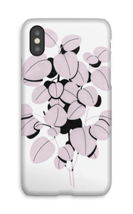 Authentic Grey Leaf Design Phone Case